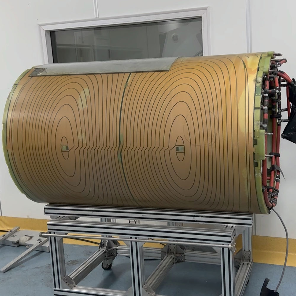 Complete set of automated production equipment for solenoid gradient coils